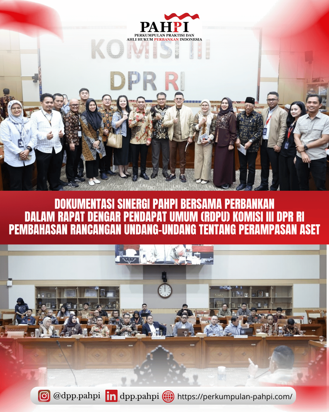 Kegiatan PAHPI di Rapat Dengar Pendapat Umum Komisi III DPR RI